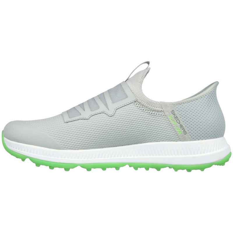 Skechers Go Golf Elite 5 Slip-In Twist Fit Waterproof Spikeless Shoes - Grey/Lime