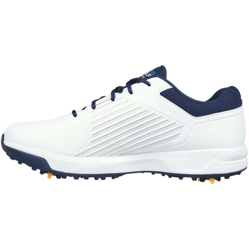 Skechers Go Golf Elite Vortex Waterproof Spiked Shoes - White/Navy/Blue