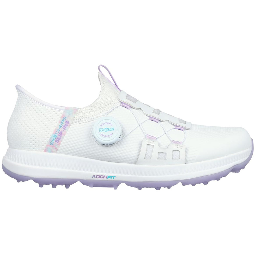 Skechers Ladies Go Golf White Lavender Affordable Golf