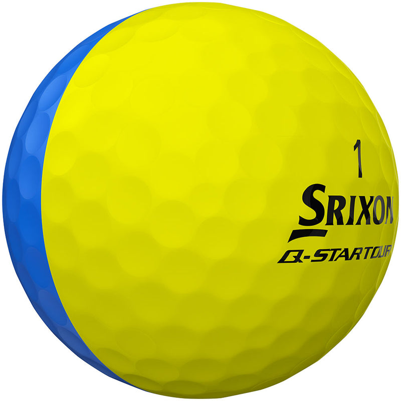 Srixon Q-Star Divide Golf Balls - Yellow/Blue - 12 Pack