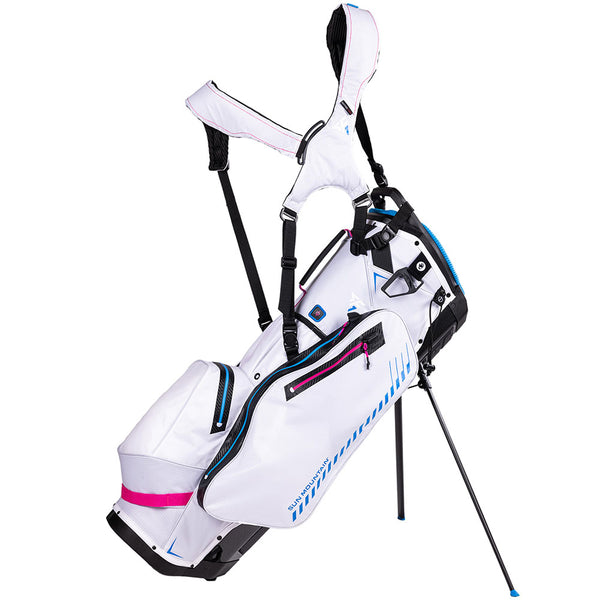 Sun Mountain H2NO Sport Fast Waterproof Stand Bag - White/Cobalt/Pink