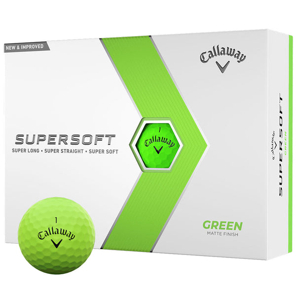 Callaway Supersoft Golf Balls - Green - 12 Pack