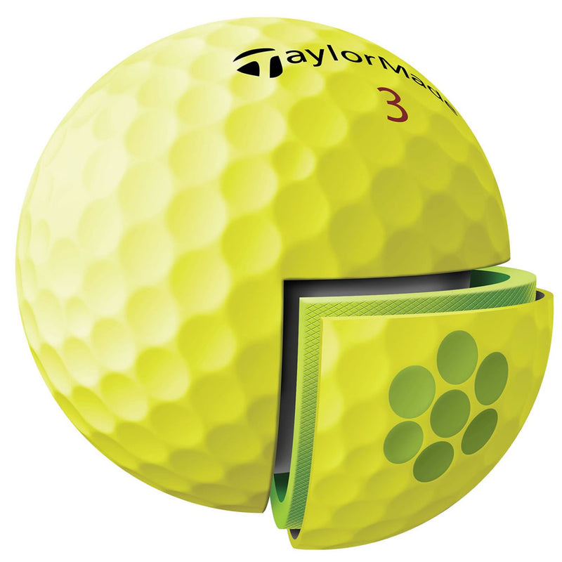 TaylorMade Tour Response Yellow Golf Balls - 12 Pack