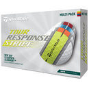 TaylorMade Tour Response Golf Balls - Stripe Multi - 12 Pack