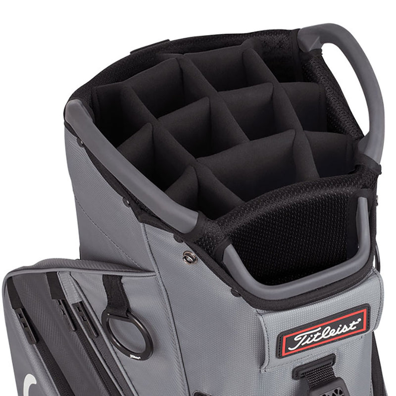 Titleist Cart 14 Lightweight Cart Bag - Charcoal/Graphite/Black