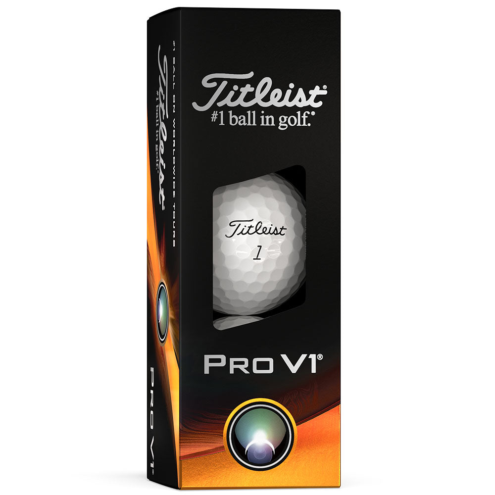 Titleist Pro V1 Golf Balls White 3 Ball Sleeve