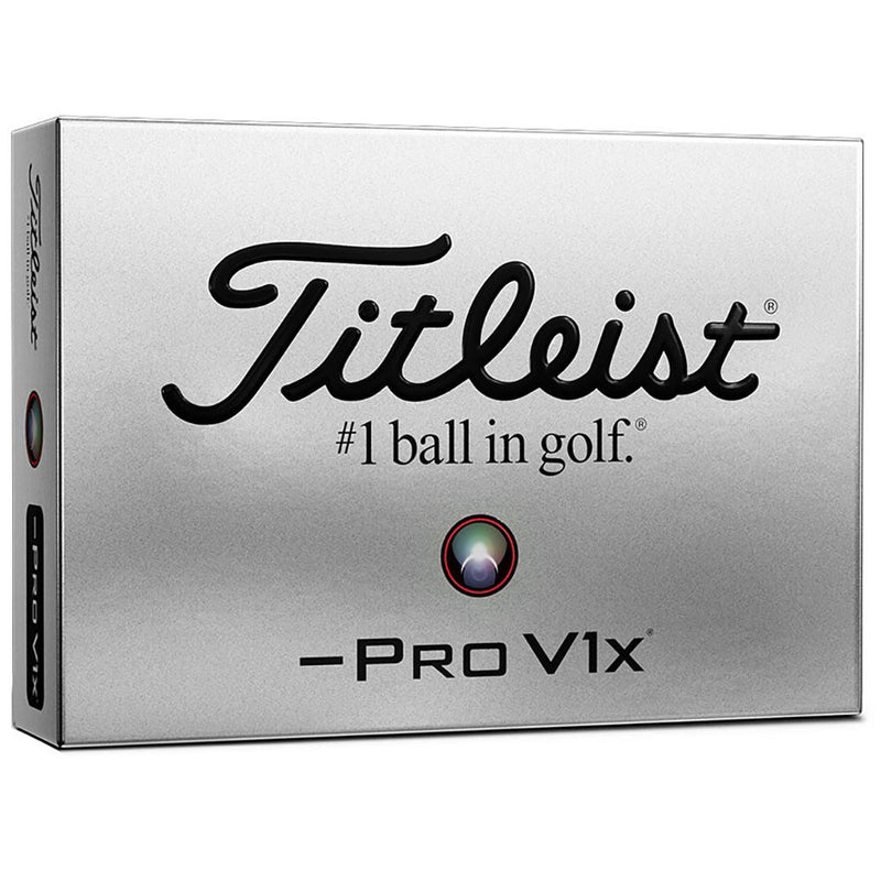 Titleist Pro V1x Left Dash Golf Balls - White - 12 Pack