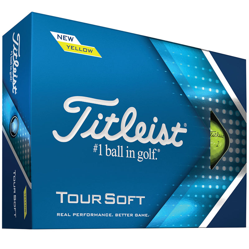 Titleist Tour Soft Golf Balls - Yellow - 12 Pack
