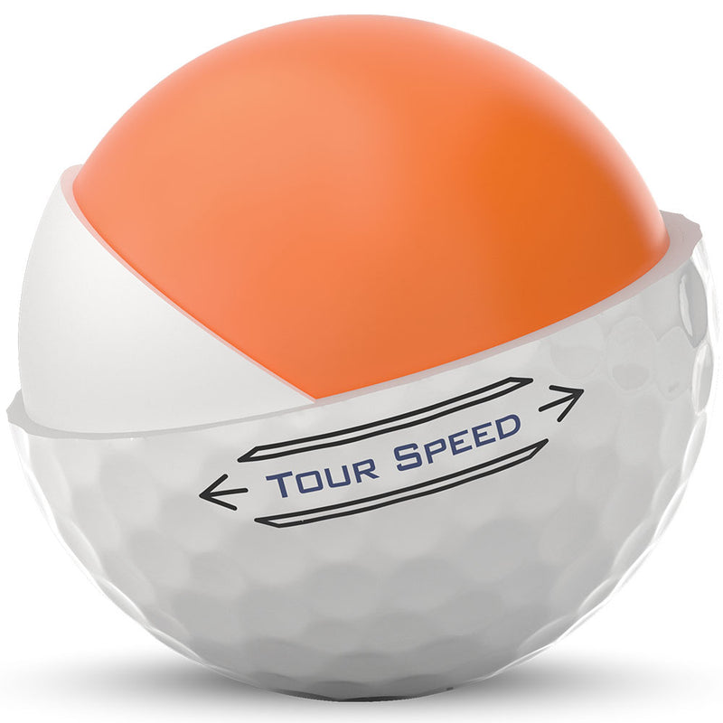 Titleist Tour Speed Golf Balls - White - 12 Pack
