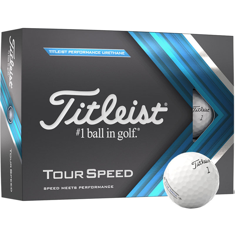Titleist Tour Speed Golf Balls - White - Double Dozen
