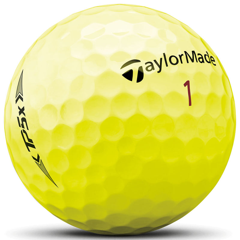 TaylorMade TP5x Golf Balls - Yellow - Double Dozen
