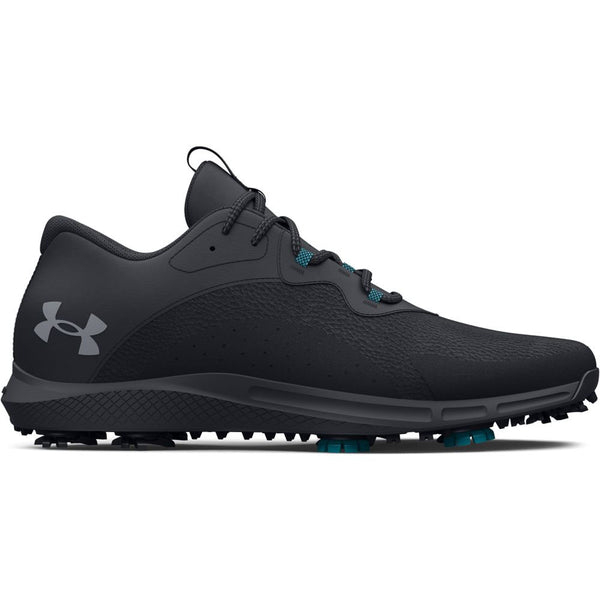 Under Armour Charged Draw 2 Wide Fit Waterproof Spiked Shoes - Black/Steel