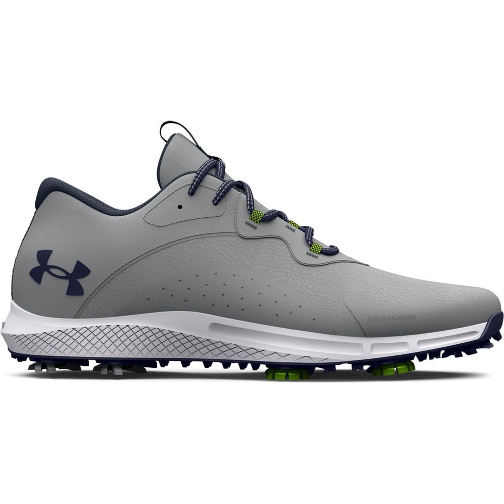 Under Armour Charged Draw 2 Wide Fit Waterproof Spiked Shoes Mod Grey Midnight Navy