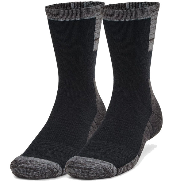 Under Armour Cold Weather Crew Socks (2 Pack) - Black/Pitch Grey