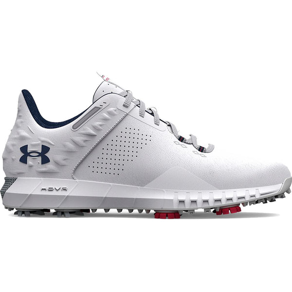 Under Armour HOVR Drive 2 Waterproof Spiked Shoes - White/Metallic