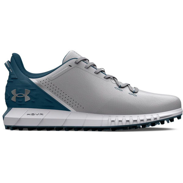 Under Armour HOVR Drive Wide Fit Waterproof Spikeless Shoes - Halo Grey/Static Blue/Metallic Silver