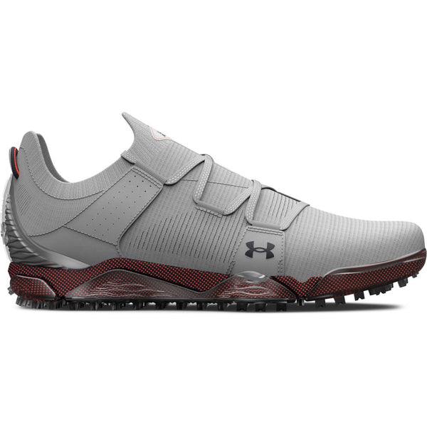 Under Armour HOVR Tour Wide Fit Waterproof Spikeless Shoes - Halo Grey/After Burn/Black