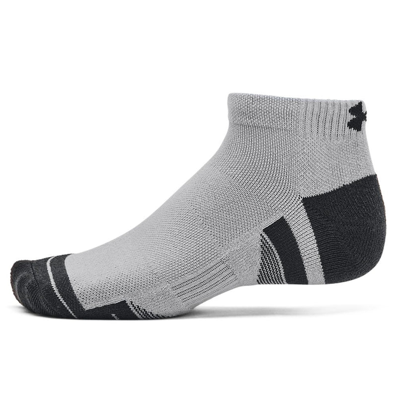 Under Armour Performance Tech Low Socks (3 Pairs) - Mod Grey/White/Black