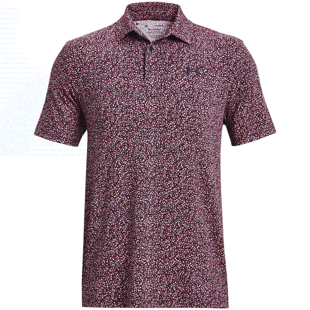 Under Armour Playoff 3.0 Print Golf Polo - Midnight Navy / Venom Red Under Armour Playoff 3.0 Print Golf Polo - Midnight Navy / Venom Red