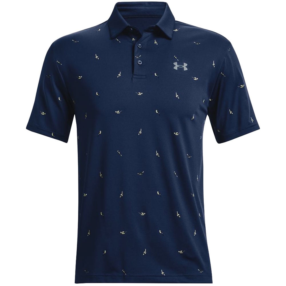 Under Armour Playoff Polo Shirt 2.0 Academy Navy Pitch Grey