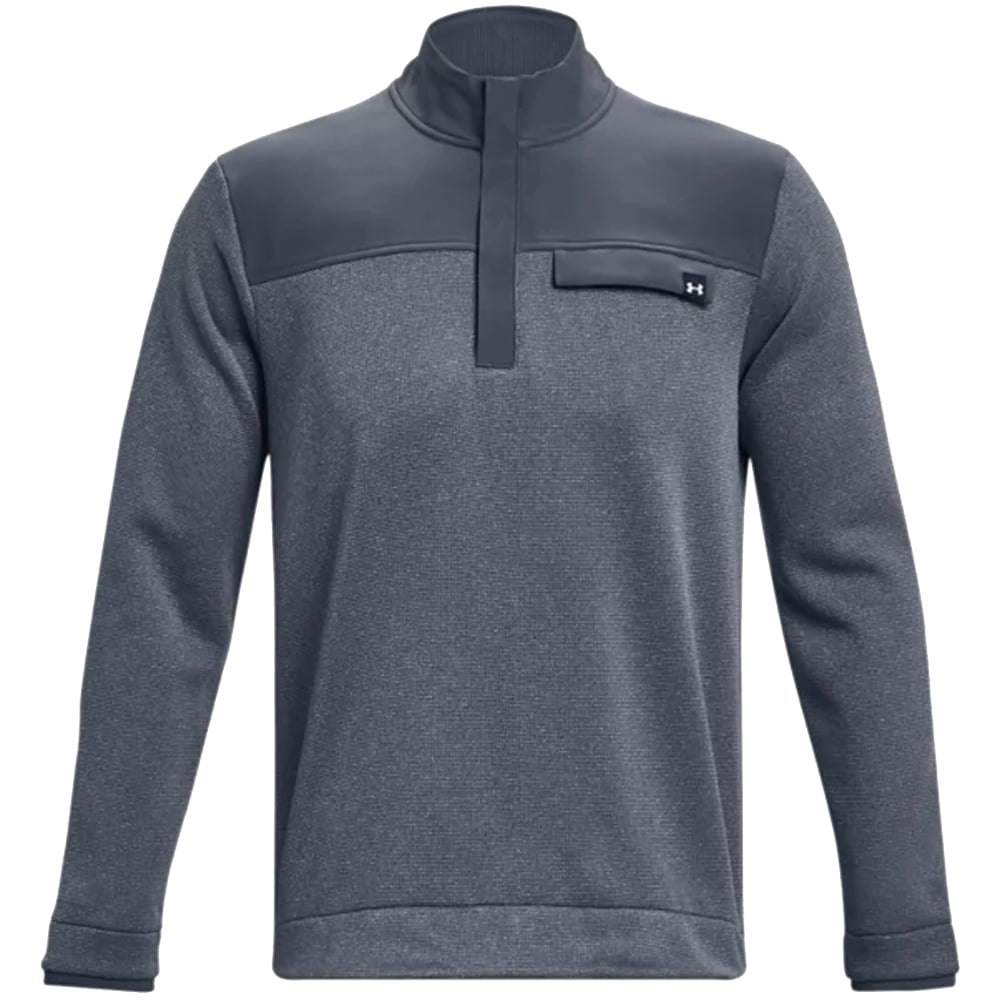 Under armour grey half zip sale