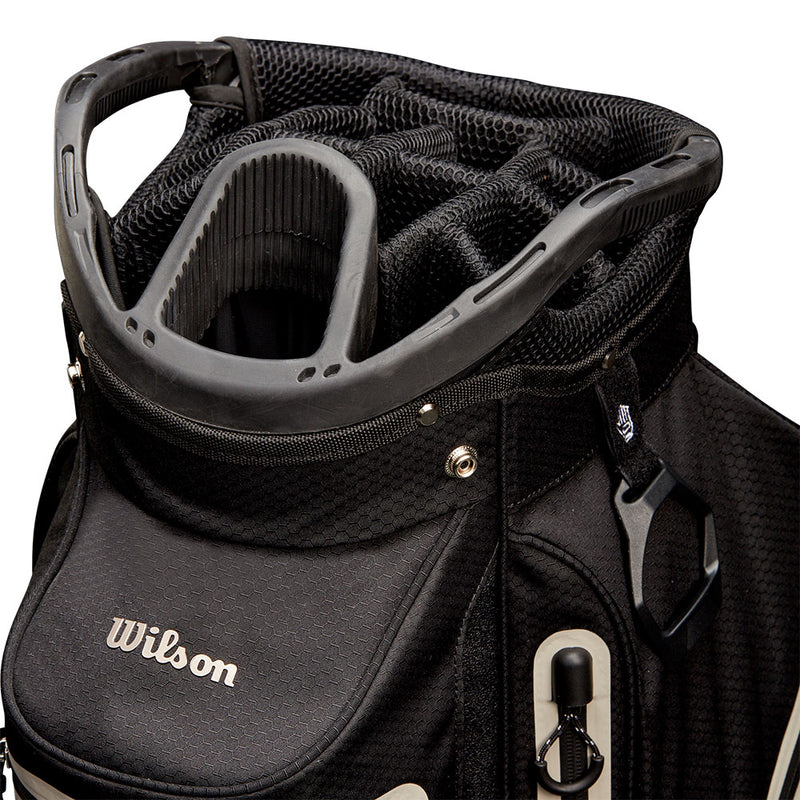 Wilson Exo Dry Waterproof Cart Bag - Black/Black/Silver