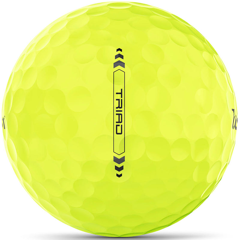 Wilson Triad Golf Balls - Yellow - 12 Pack