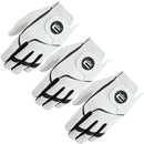 Cobra Microgrip Flex Leather Golf Glove - White - 3 Pack '26