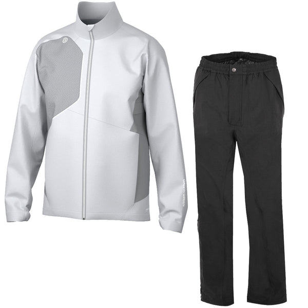 Galvin Green Ames/Alan Waterproof Suit - Cool Grey-Sharkskin + Black