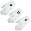 Cobra Pur Tour Cabretta Leather Golf Glove - White - 3 Pack '26
