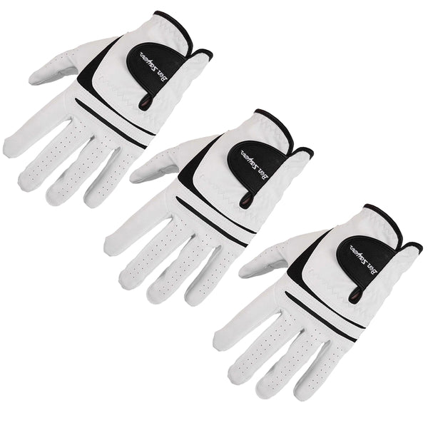 Ben Sayers All Weather Glove - White/Black - 3-Pack
