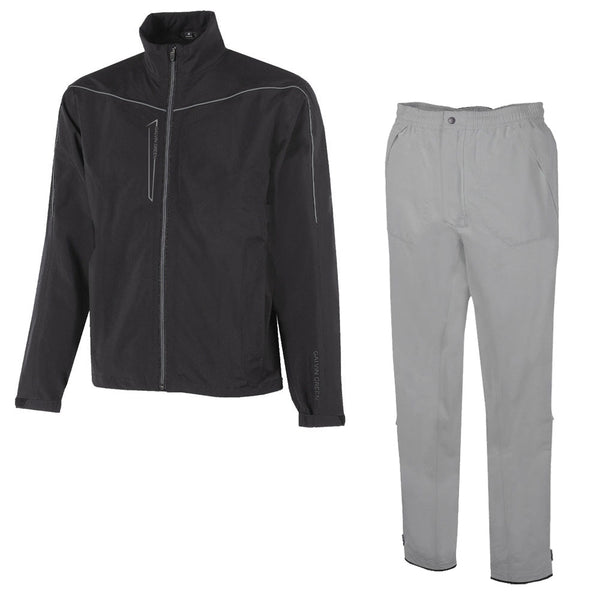 Galvin Green Armstrong/Alan Waterproof Suit - Black/Sharkskin - Cool Grey