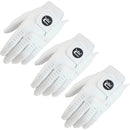 Cobra Pur Tour Cabretta Leather Golf Glove - White - 3 Pack '26