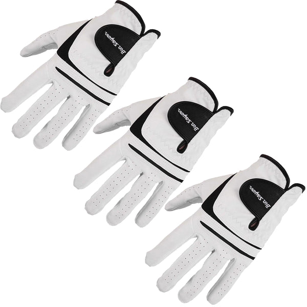 Ben Sayers All Weather Glove - White/Black - 3 Pack