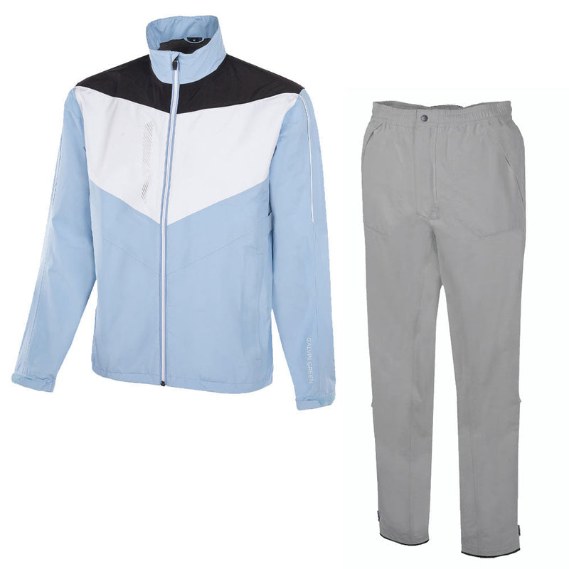 Galvin Green Armstrong/Alan Waterproof Suit - Blue Bell/White/Black - Cool Grey