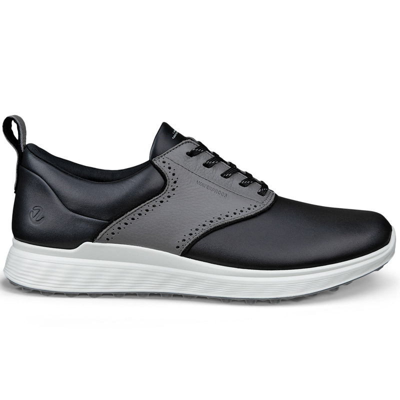 ECCO Golf S-Casual Hybrid Spikeless Waterproof Shoes - Black/Steel