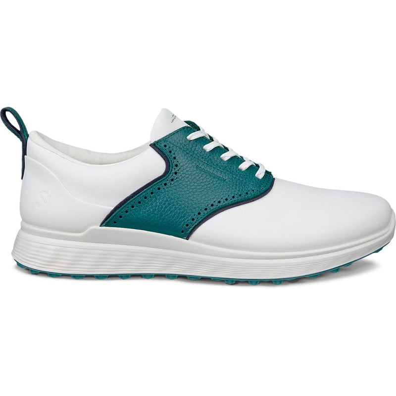 ECCO Golf S-Casual Waterproof Spikeless  Shoes - White/Bay Green