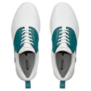 ECCO Golf S-Casual Waterproof Spikeless  Shoes - White/Bay Green