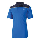Puma Rotation Bonded Colourblock Polo Shirt - Star Sapphire/Navy