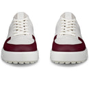 ECCO Golf Street 720 Waterproof Spikeless Shoes - Dark Ruby/White/Marine