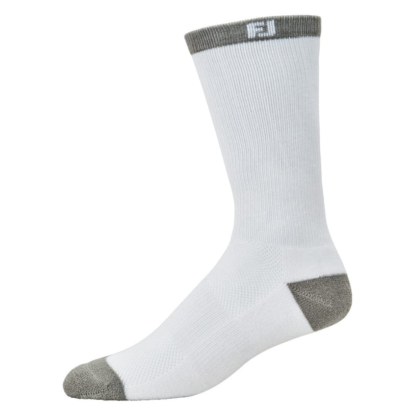 FootJoy ProDry Crew Junior Socks - White
