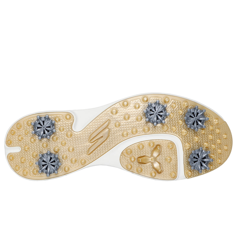 Skechers Go Golf Jasmine 2 Womens Spiked Shoes - White/Gold