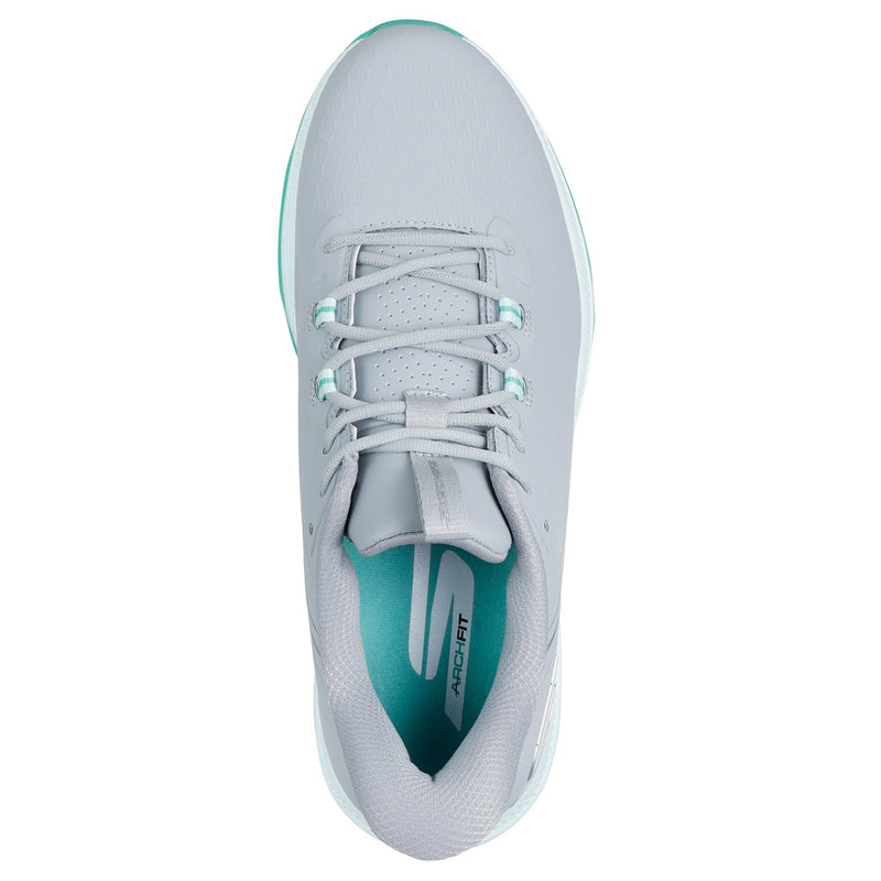 Skechers Go Golf Elite 6 Ladies Spikeless Waterproof Shoes - Grey/Mint