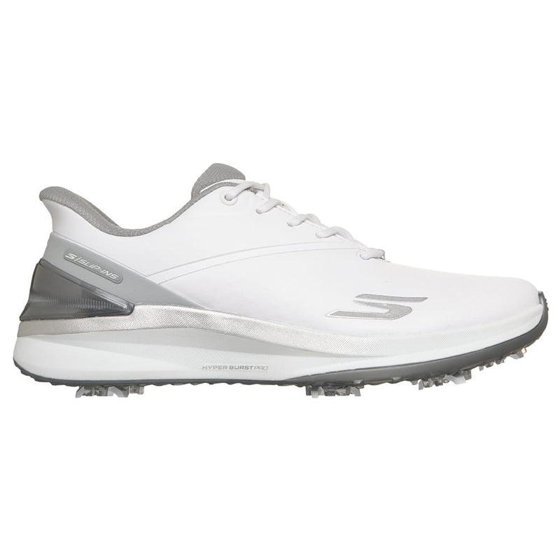 Skechers Blade Tour Slip-Ins Ladies Spiked Shoes - White/Silver