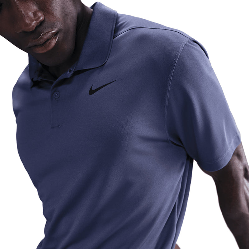 Nike Dri-Fit Victory Solid Polo Shirt - Sanded Purple/Black