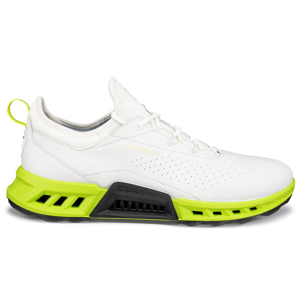 ECCO BIOM C4 Hybrid GORE-TEX Spikeless Waterproof Shoes - White/Lime Punch