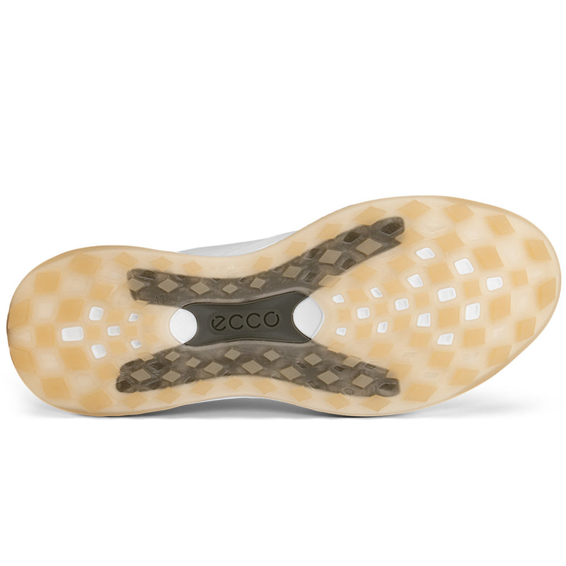 ECCO Golf LT1 Boa Spikeless Waterproof Shoes - White/Tarmac