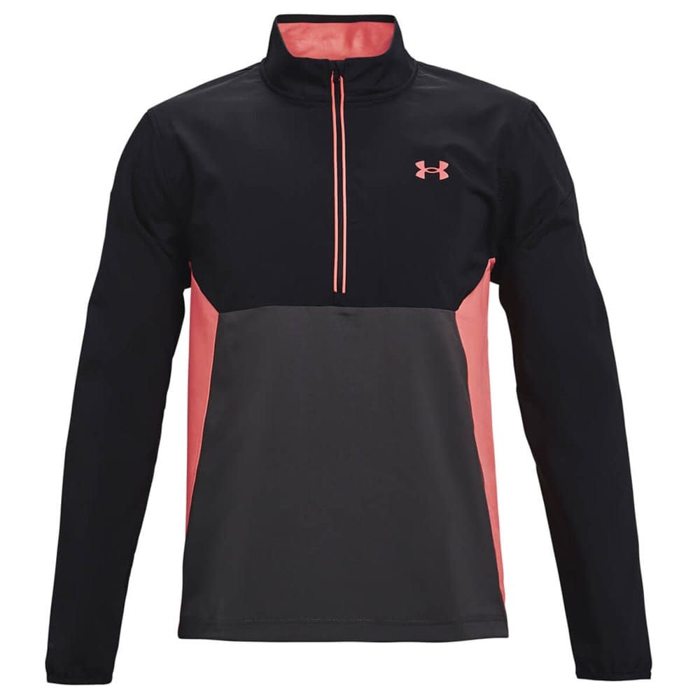 Under Armour Storm Windstrike 1/2 Zip Windproof Jacket - Jet Grey/Veno