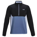 Under Armour Storm Windstrike 1/2 Zip Windproof Jacket - Mineral Blue/Black
