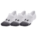 Under Armour Performance Tech No Show Socks (3 Pairs) - White/White/Jet Gray